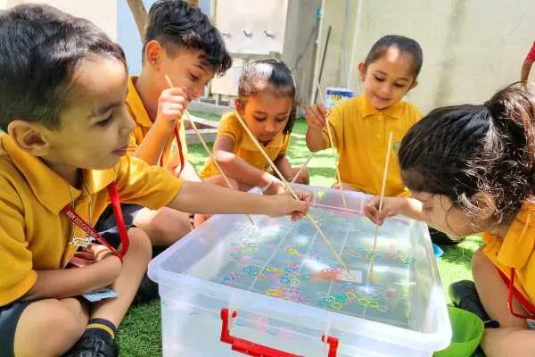 Pre-primary learners during a classroom activity