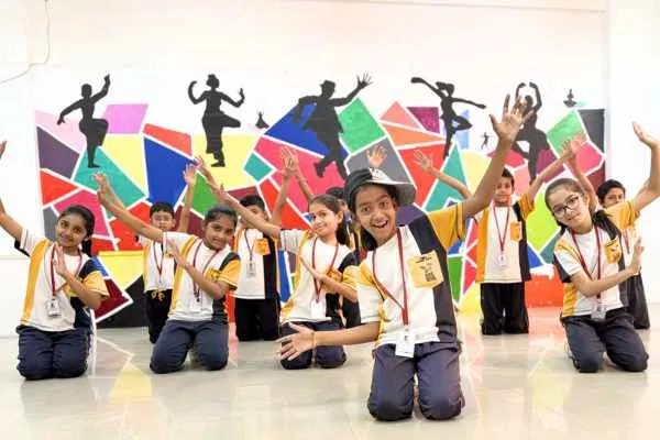 Primary school learners presenting their work