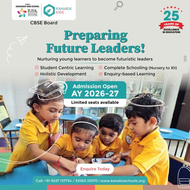 Admissions open for AY 2026-27 at RBK Hanumant High School